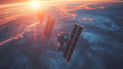 Advanced Military Satellite Communication System Enhancing Ground-Air Coordination with Dynamic Visuals