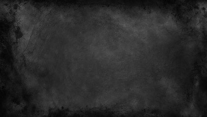 Fototapeta premium Black grunge background providing copy space on advertising banner