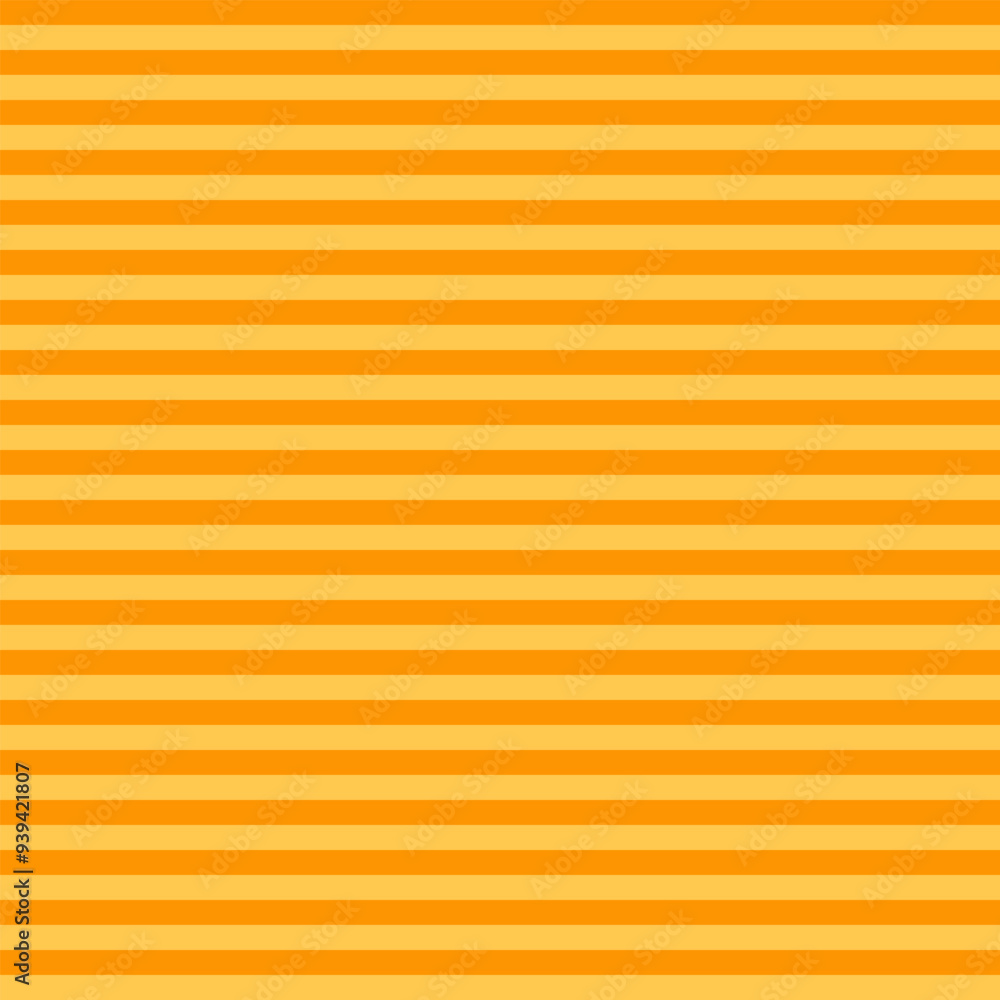 Poster Horizontal stripped seamless pattern. Abstract geometric background graphic design. Colorful lines classic seamless textile print. Vector illustration. Orange and yellow colors