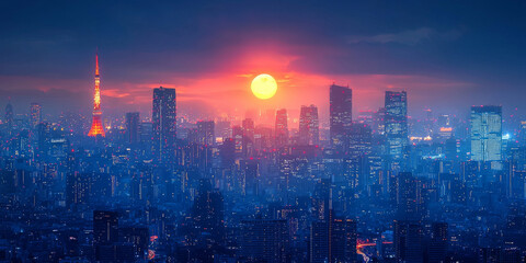 Fototapeta premium 東京風景