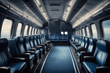 Fototapeta premium Empty Cabin on a Train