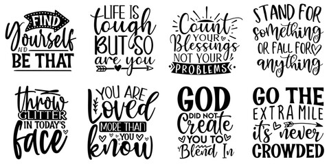 Fototapeta premium Cute Inspirational Calligraphy, Trendy Retro Style Illustration Collection Vector Illustration for Vouchers, Infographic, Book Cover