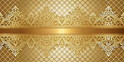 Golden lace pattern on a luxurious gold background