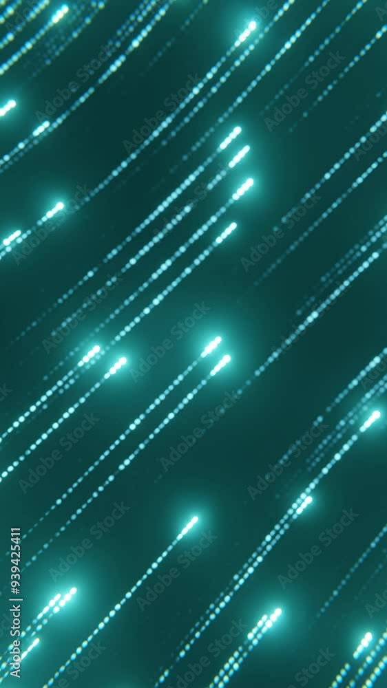 Poster bright stream of luminous lines. design. abstract information flow from luminous stream of lines. co
