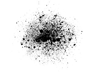 Elements of spray paint,  ink blots. Vector illustration