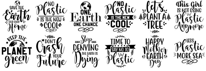 Vibrant Earth Hand Lettering, Labels And Badges Collection Vector Illustration for Flyer, Presentation, Printing Press