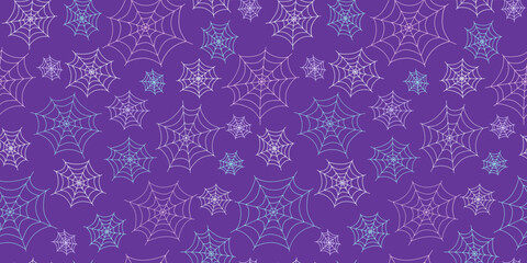 Spider web. Pattern seamless, Halloween. Icon, doodle drawing. Continuous background.