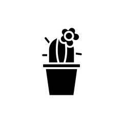 cactus glyph icon