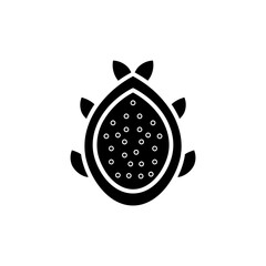 dragon fruit glyph icon