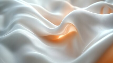 Fototapeta premium Abstract White Fabric Texture with Light