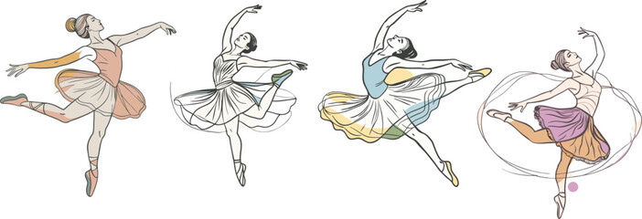 Inclusive Dance and Ballet Vector, Illustration, for various uses