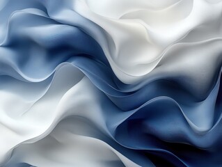 Obraz premium Abstract Blue and White Fabric