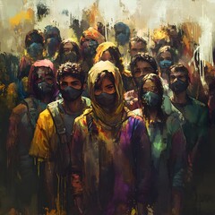 Obraz premium Collective Struggle for Social Justice and