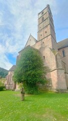 Fototapeta premium castle in the village of the country
