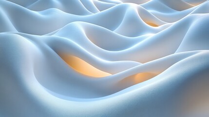 Obraz premium Abstract White Landscape with a Soft Glow