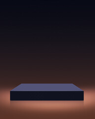 elegant square podium for product display