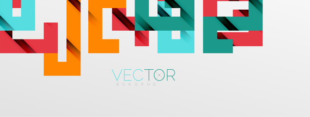 Color bend lines with shadow texture effect. Vector Illustration For Wallpaper, Banner, Background, Card, Book Illustration, landing page