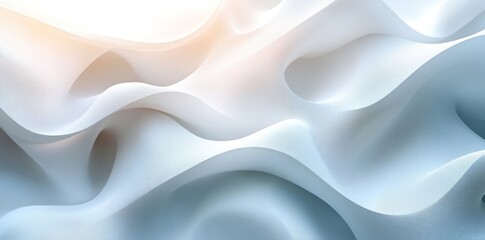 Obraz premium Abstract White and Blue Swirling Pattern