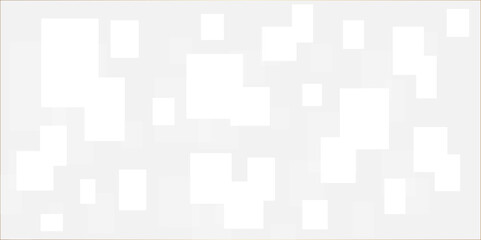 White abstract geometric background with white paper sheets soars as abstract spaces with rectangles, parallel stripes, perspective, shadows in simple strict modern material in triangle and square.	