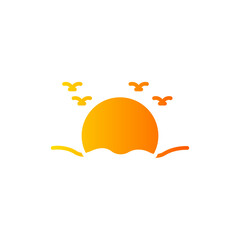 sunset gradient icon