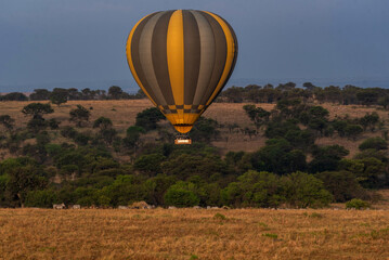 Naklejka premium Balloon Safari at Serengeti National Park, Tanzania
