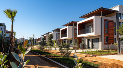 Newly built housing estate
