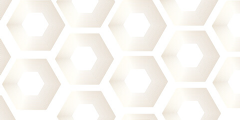 Abstract white background with hexagons. Abstract hexagon polygonal pattern background vector. seamless bright white Pattern with hexagons illustration of a honeycomb. Futuristic surface .	