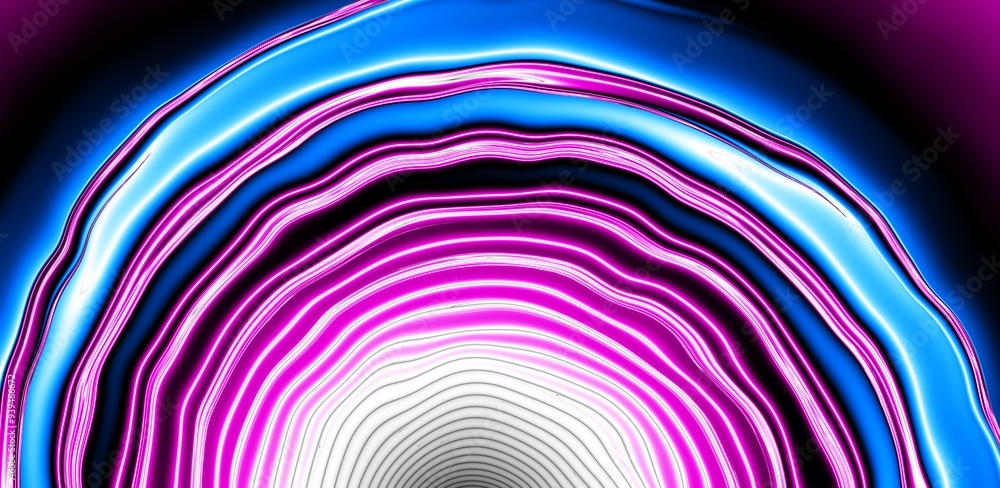 Poster abstract blue and purple dynamic background. futuristic vivd neon swirl lines. light effect.