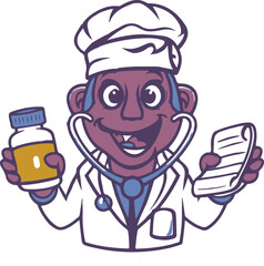 Doctor Illustration vector .