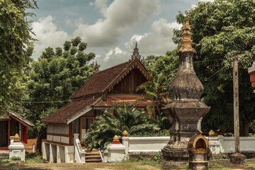 Naklejka premium culture and Nature Travel Laos, highlights in Luang Prabang Province