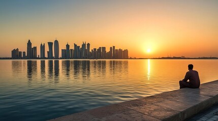 Fototapeta premium Photo taken in Doha, Qatar 