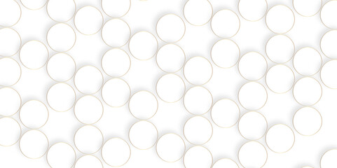 Abstract white geometric overlapping circle background with shadow. Vector circles template vector design. white background texture, Xmas, backdrop, lights, wallpaper design.	