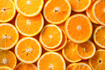 Orange fruit slice. Healthy food background