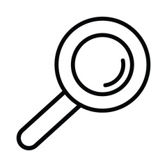 Magnifying glass vector icon. Search icon. Black Search magnifier illustration isolated on white background. Find search business concept, vector illustration. eps 10