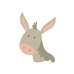 Donkey Head Vector Illustration Graphic Design