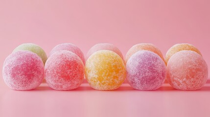 Obraz premium 46. Mochi (variation), colorful mochi, 3D illustration