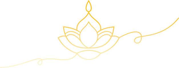diwali element vector lineart © LetsGoVector