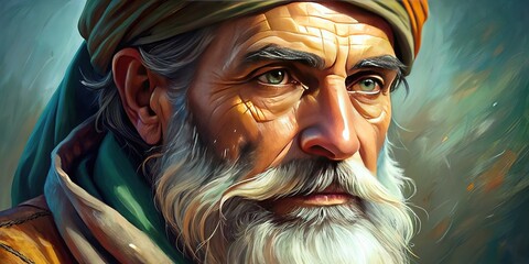 Intricate digital brushstrokes bring forth vivid details in this painting, showcasing the artist's technical prowess and attention to fine textures and subtle shading.