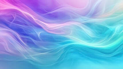 Fototapeta premium A soft abstract gradient blue and purple background with flowing waves. 