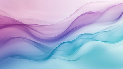 Naklejka premium A soft abstract gradient blue and purple background with flowing waves. 