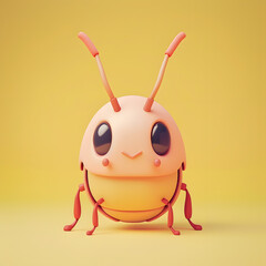 Obraz premium Cockroach cute adorable pastel color