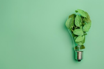 Green Lightbulb - A Symbol of Sustainable Energy