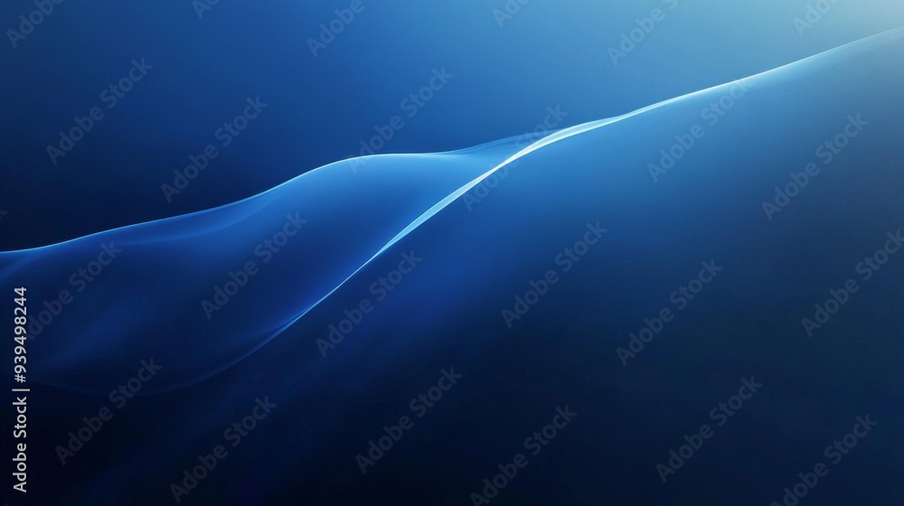 Poster minimalist blue gradient background with soft light effects, perfect for text overlay