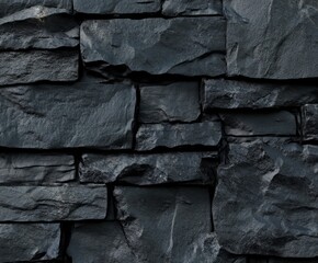 Fototapeta premium Textured slate stones forming a natural surface for construction or design