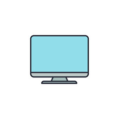 monitor icon vector illustration. monitor symbol isolated on white background