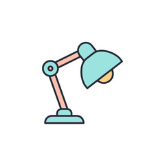 lamp icon vector illustration. lamp symbol isolated on white background