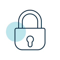 Security lock icon. Privacy and data protection