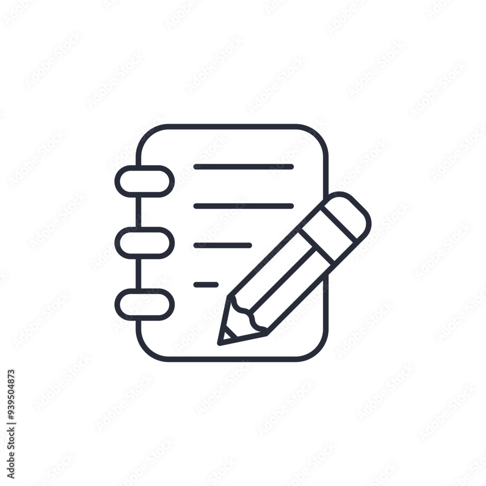 Poster notepad icon vector illustration. notepad symbol isolated on white background