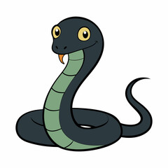 Fototapeta premium Cartoon type snake