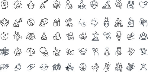 MINDFULNESS EDITABLE ICON SET  © AKM